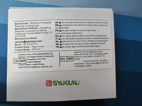 SK SYUKUYU RF Remote Page Turner - Kindle, iPad, Surface, iPhone & Android Green - Picture 7 of 10