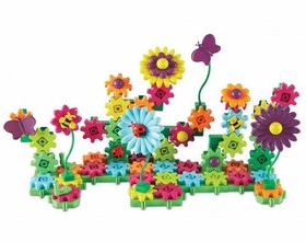 Learning Resources Gears! Gears! Gears! Build & Bloom Building Set, 116 Pieces