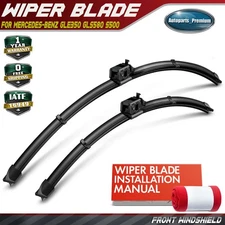 2x Front 26" & 22" Windshield Wiper Blades for Mercedes-Benz W223 GLE350 GLS580