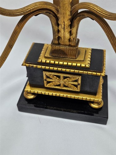Vintage French Empire Style Candelabra Lamp w/ Four Lights, For Parts or Repair - Picture 2 of 17