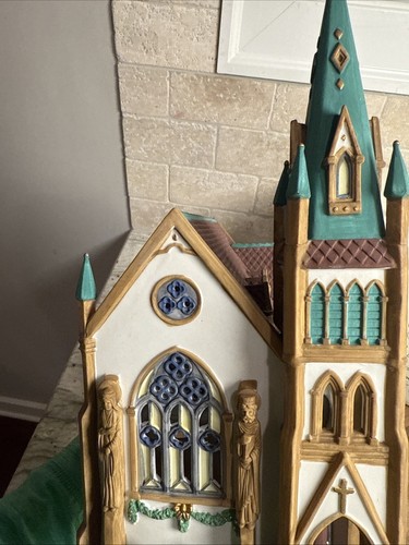 DEPT 56 ALL SAINTS CORNER CHURCH Christmas In The City 1990 Box Light 5542-5 EUC - Bild 6 von 24