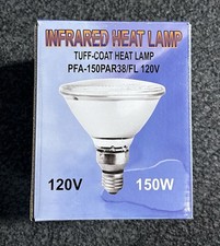 PFA-150PAR38/FL 120V Infrared Heat Lamp - 120V, 150W TUFF-COAT Norman Lamps