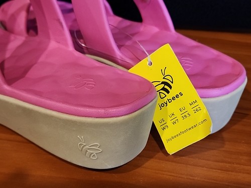 Linda sandalia de moda Joybees de 2 bandas - rosa orquídea - W 9 (EU 39.5) - Imagen 3 de 4
