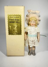 Vintage Shackman French Bisque Bonnet Doll Museum Replica No. 4722 w/Box