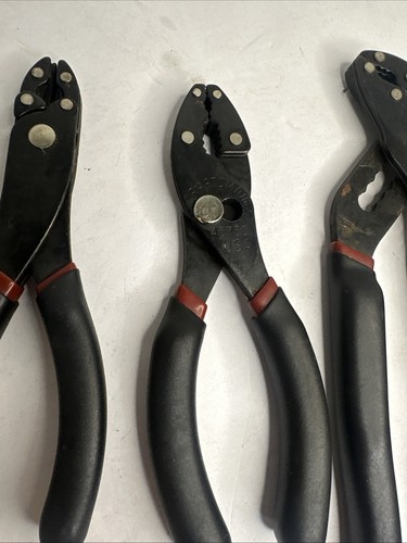 Craftsman 3pc Laminated Steel Pliers Set Soft Grip 45750, 45758, 45753 USA - Picture 11 of 14