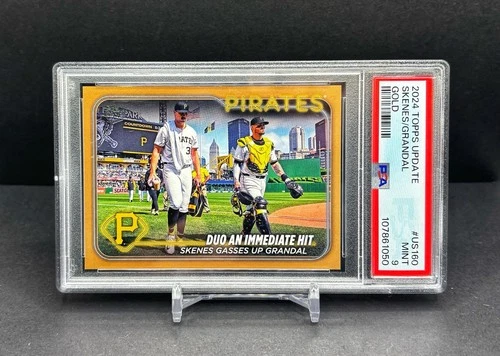 2024 Topps Update - PAUL SKENES / GRANDAL - RC Vet Combos Pirates #US160 PSA 9