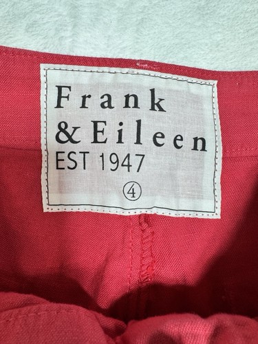 Pantalón Frank & Eileen Kinsale Performance en rojo Nantucket talla 4 - Imagen 2 de 5