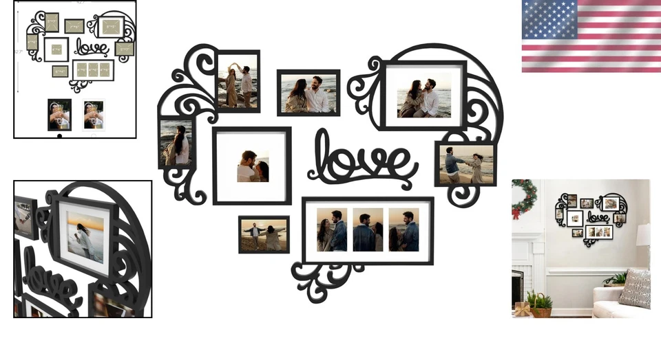 Lightweight Adjustable Wall Frames with Rustic Style for Sharing Memories - Image 2 of 4