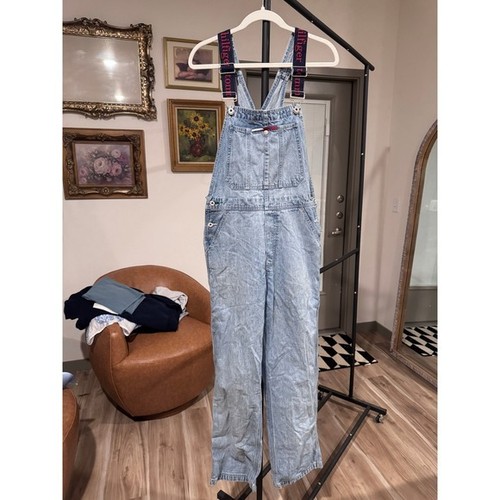 Mono vaquero Tommy Jeans para mujer lavado claro M mediano con tirantes y2 - Imagen 2 de 6