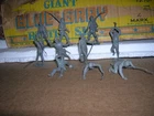 MARX REBELS CONFEDERATES ACW PLAYSET  54MM TOY SOLDIERS VINTAGE 1960'S dark grey