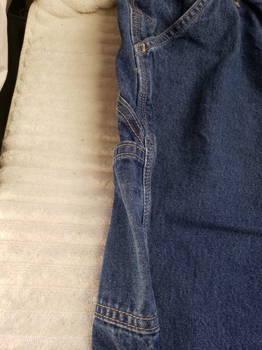 Pantalones de mezclilla Carhartt para hombre FR resistentes al fuego azul talla 38x30 OSHA29 CFR 1910 - Imagen 8 de 11