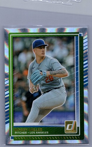 2025 Donruss Bobby Miller Laser Ray Holo Foil Dodgers
