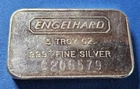 A ENGELHARD 5 OZ .999 Fine Silver Vintage Pressed C Series Bar.  C205579