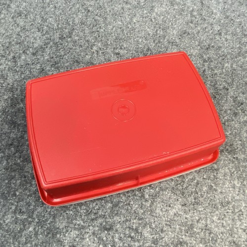 Vintage Tupperware Tuppercraft Stow N Go Hobby Kit Organizer 767 Red USA - Picture 6 of 6