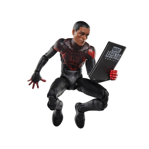 Figura de Spider-Man Ultimate Miles Morales inspirada en cómic Wave de Marvel Legends - Imagen 8 de 12