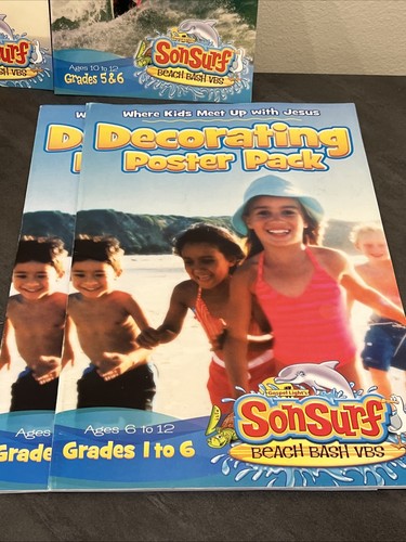 Gospel Light's SonSurf Beach Bash VBS Huge Lot Son Surf - Foto 2 di 13