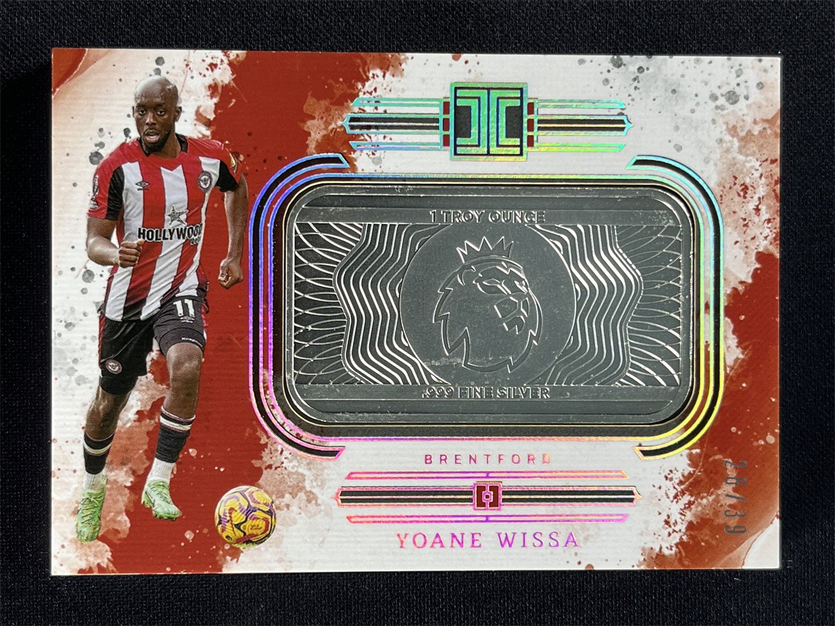 2024-25 Panini Impeccable Premier League Yoane Wissa #50 Silver Bar /39