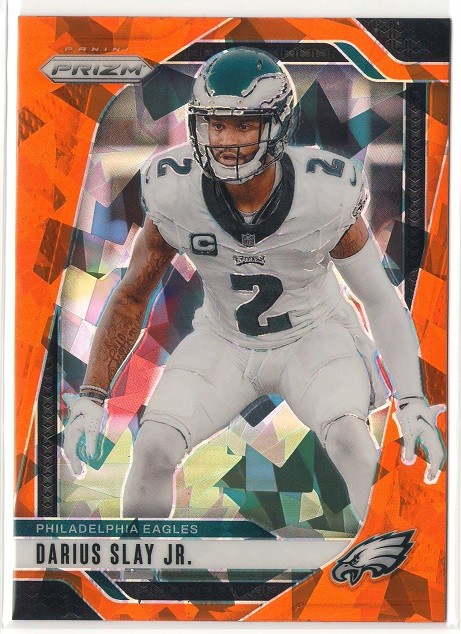 Darius Slay Jr. 2024 Panini Prizm #235 Philadelphia Eagles Orange Ice