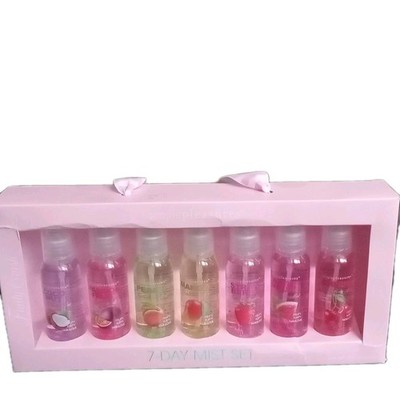 Simple Pleasures Fruity Body Mist Set Coconut Mango Peach 2 fl oz Travel Size
