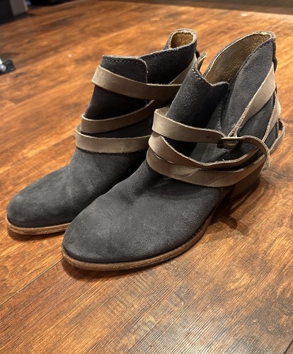H BY HUDSON Madewell Horrigan Buckle Belted Ankle Boots Women's EUR 38 US 7 - Picture 4 of 6
