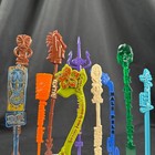 Lot De 10 Tiki Swizzles Ventiki Hale Pele Frankie's Golden Tiki False Idol Porco