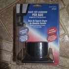 BLACK CAST ALUMINUM 3" Pier Base Deck Post Top Mount CP349 UPC 022678034903