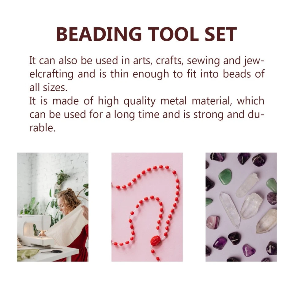 12 stücke faden nähen nadeln nähen nadel perlen nadel diy handgemachte tool - Bild 4 von 4