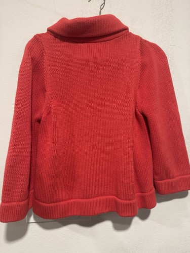 Cárdigan Banana Republic Talla M Coral Cuello Columpio Manga 3/4 100% Algodón - Imagen 5 de 5
