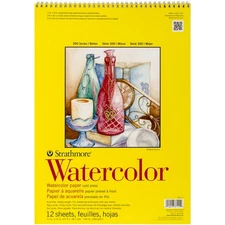 Strathmore Watercolor Spiral Paper Pad 11"X15"-12 Sheets - 360110