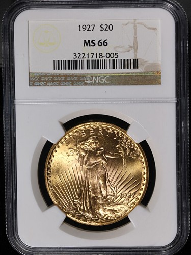 1927-P Saint-Gaudens Gold $20 NGC MS66 Blazing Gem Strong Strike - Bild 3 von 4