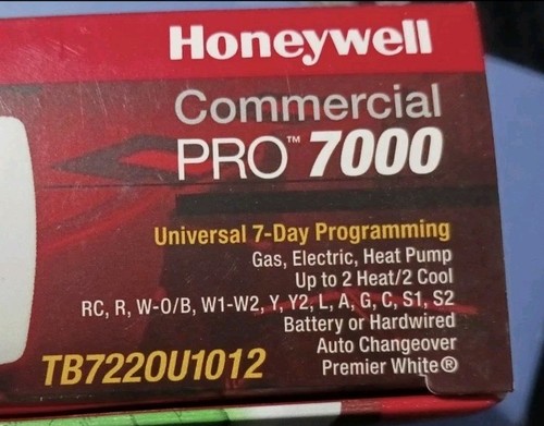 Honeywell Commercial Thermostat Pro 7000, New. - Picture 4 of 7