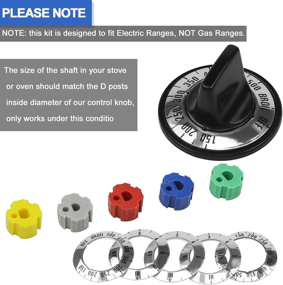 Universal Stove Knob Compatible With Electric Gas Stove Replacement