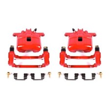 Power Stop Front Red Calipers w/Brackets Pair Fits 02-06 Acura RSX