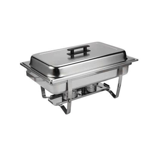 Plato de catering buffet de acero inoxidable KA para hogar y exterior - Imagen 2 de 6