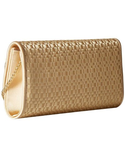 Adrianna Papell Susi Woven Envelope Small Clutch/crossbody Gray - Picture 8 of 8