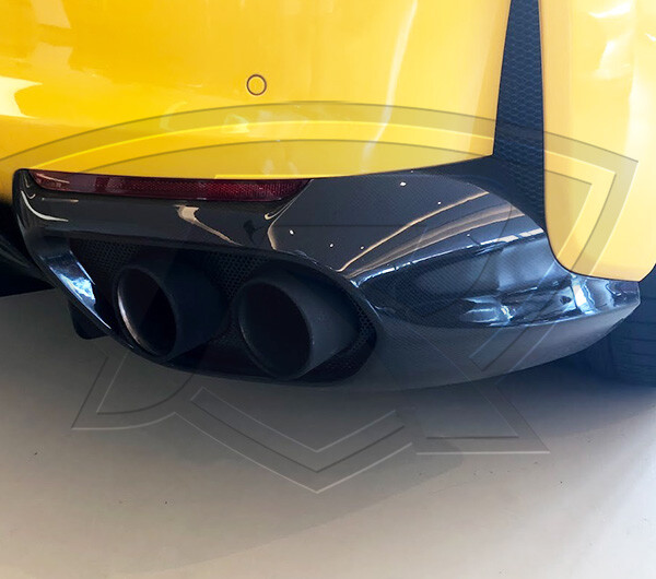Ferrari 812 Superfast Carbon Fiber Rear Exhaust Surrounds (Replacements)