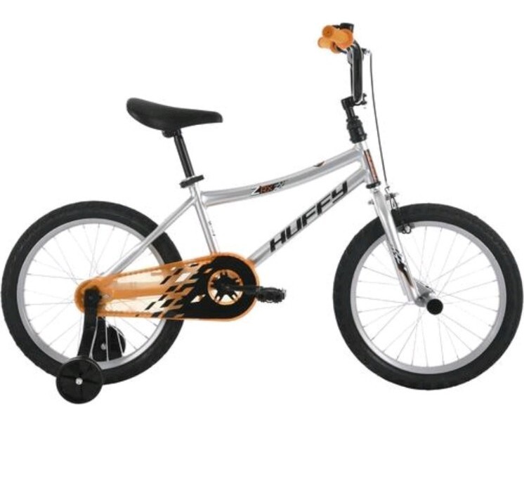 Huffy ZRX Kids' Bike with BMX Pegs, Training Wheels, and