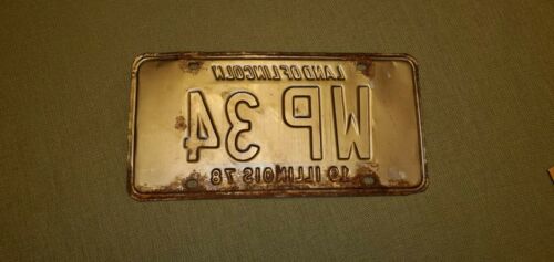Walter Payton PSA/DNA 1/1 Auto. Signed License plate from actual car. - Picture 4 of 5