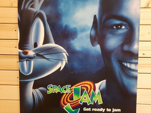 SPACE JAM ORIGINAL MOVIE THEATER POSTER 27x40 SS MICHAEL JORDAN BUGS BUNNY - Picture 4 of 7
