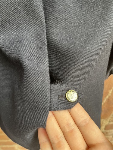 Brioni Prato Sport Coat Blazer, Sz 44 L, Navy Blue 100% Cashmere Twill, Grandeur - Picture 7 of 16