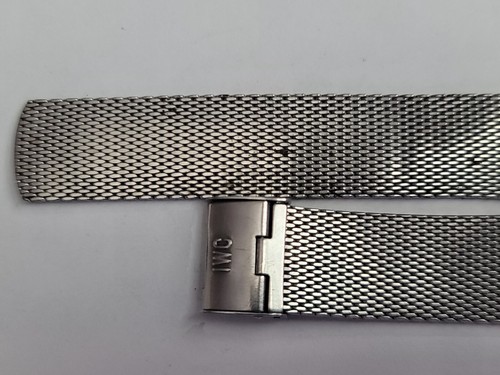 1960'S Vintage Original IWC Schaffhausen 19mm Milanese Mesh Men's watch bracelet - Picture 4 of 9