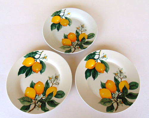 3er Set Royal Norfolk Zitrone Zitrus Essteller 10 3/8"