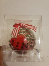 New in Box Create Your Own Message Christmas Ornament Pets Leave Paw Prints