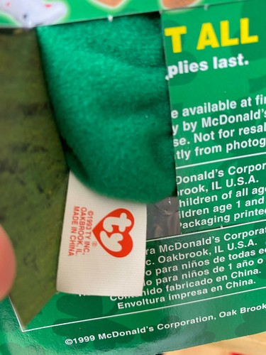 1999 TY Beanie Babies Britannia Glory Erin Maple The Bear McDonalds With Errors - Picture 6 of 6