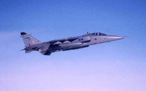 Original Kodachrome colour slide Jaguar GR.1 XZ113 SAOEU air to air 2004