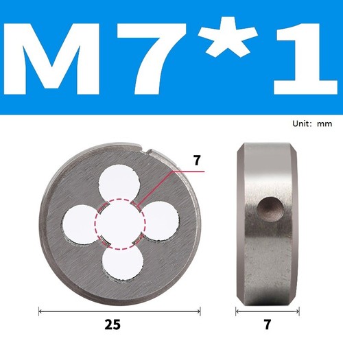 1pcs Fine Tooth Right Hand Thread Round Die M3 M4 M5 M6 M7 M8 M9 M10 M12 - M20 - Picture 13 of 43