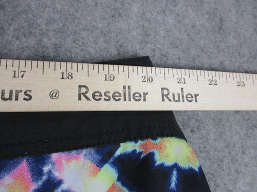 Volcom Board Shorts Mens 40 Black Yellow Mod Tech Neon Kaleidoscope Swim Trunks - Picture 8 of 11