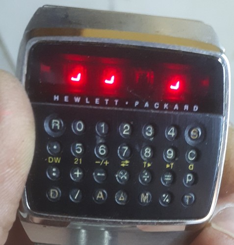 Reloj Hombre Hewlett Packard HP-01 LED Vintage Acero Inoxidable Raro Para Piezas o Reparación - Imagen 11 de 13