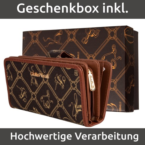 Giulia Pieralli Damen Geld Börse Beutel Portemonnaie Brieftasche Wallet Karten - Bild 51 von 76