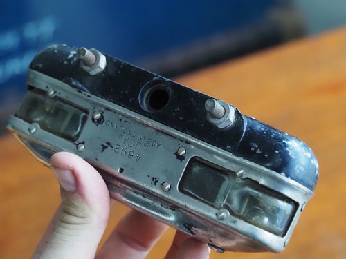 Original Vintage Lucas 469B Number Plate & Reversing Lamp Light Jaguar Austin MG - Picture 5 of 5